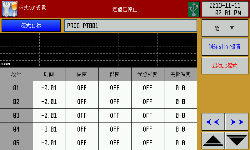 恒溫恒濕試驗機程序設定ts1